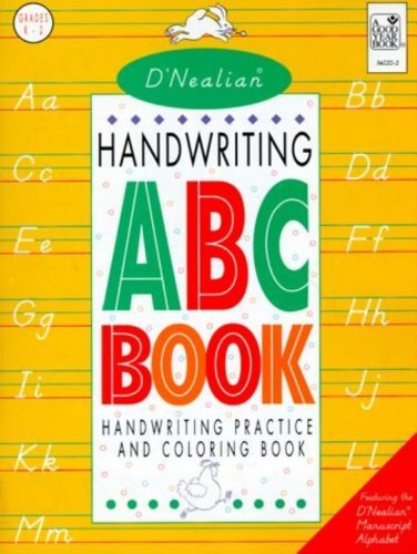 D'Nealian handwriting ABC book Cover