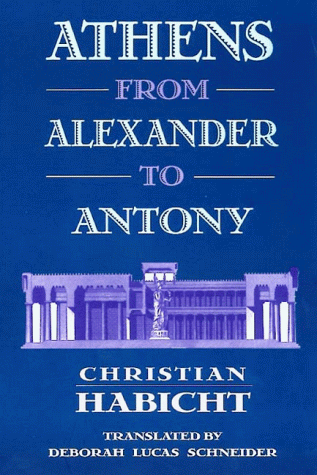 Athens from Alexander to Antony. Cover
