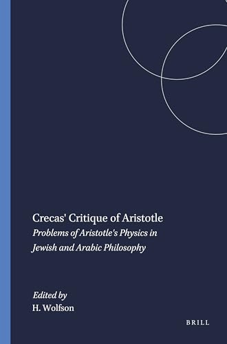 Crescas' critique of Aristotle Cover