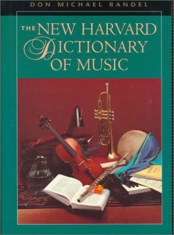 The New Harvard dictionary of music Cover