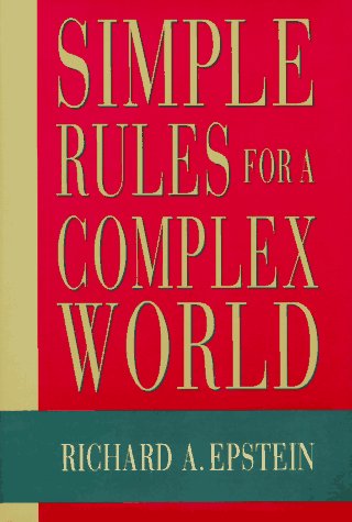 Simple rules for a complex world Cover