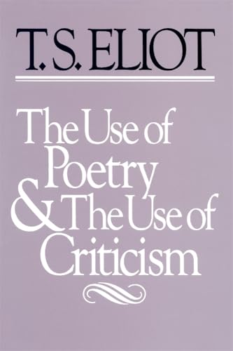 The use of poetry and the use of criticism Cover