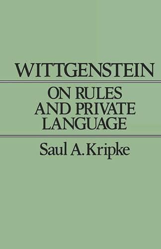 Wittgenstein on Rules and Private Language Cover