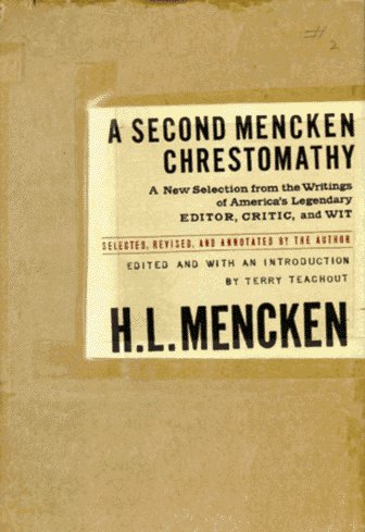 A second Mencken chrestomathy Cover