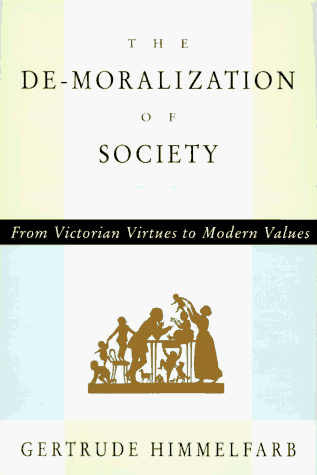 The de-moralization of society Cover