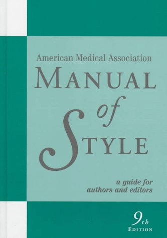 American Medical Association manual of style Cover