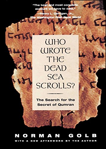 Who wrote the Dead Sea scrolls? Cover