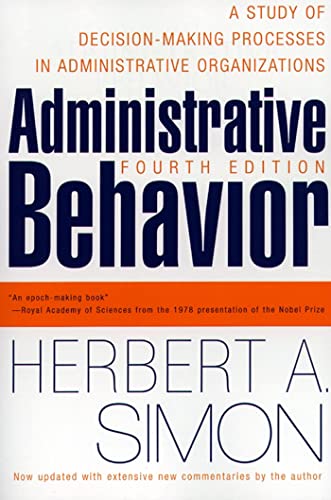 Administrative behavior Cover