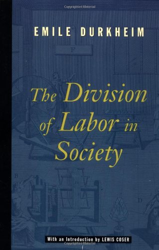 The division of labour in society Cover
