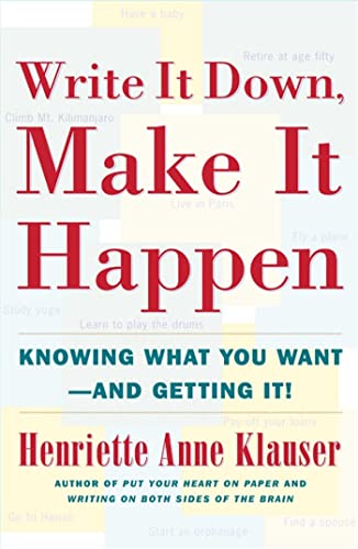 Write It Down, Make It Happen Cover
