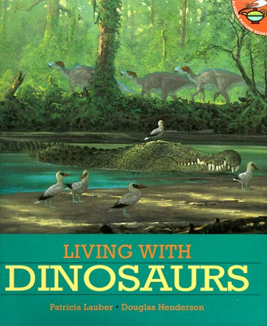 LIVING WITH DINOSAURS (Aladdin Picture Books) Cover