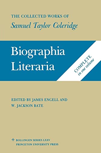 Biographia literaria, or, Biographical sketches of my literary life and opinions Cover
