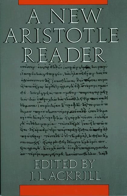 A new Aristotle reader Cover