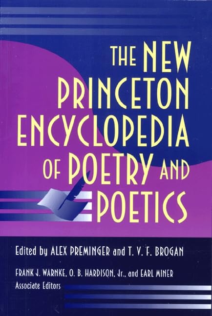 The New Princeton encyclopedia of poetry and poetics Cover