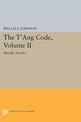 The Tʻang code Cover