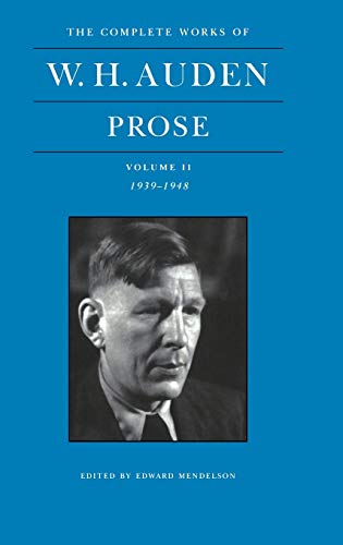The Complete Works of W.H. Auden: Prose Cover
