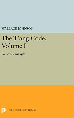 The Tʻang code Cover