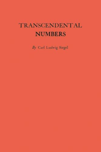 Transcendental Numbers. (AM-16) (Annals of Mathematics Studies) Cover