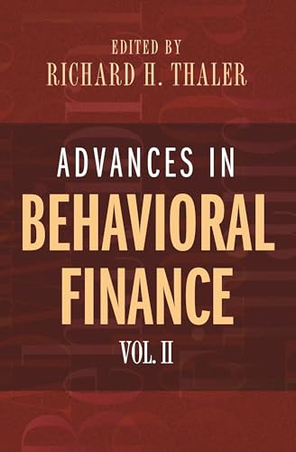 Advances in behavioral finance Cover