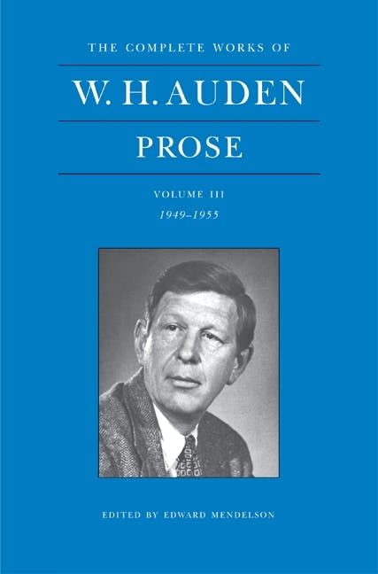 W. H. Auden Cover