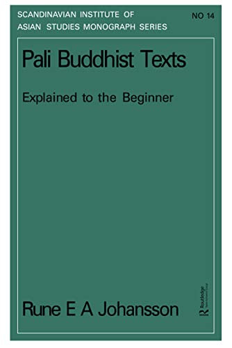 Pali Buddhist texts explained to the beginner Cover