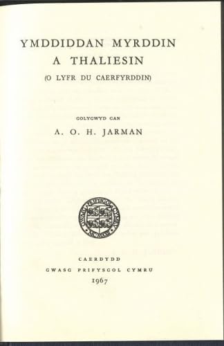 Ymddiddan Myrddin a Thaliesin Cover