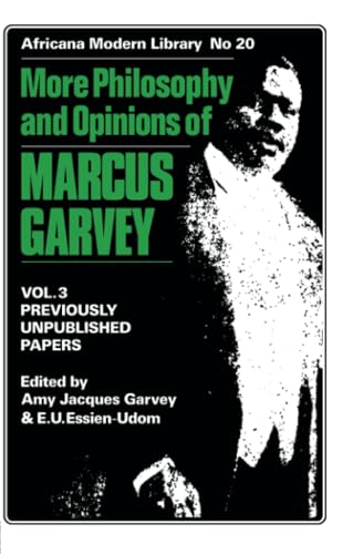 More philosophy and opinions of Marcus Garvey Cover