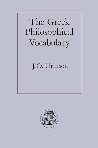 The Greek philosophical vocabulary Cover