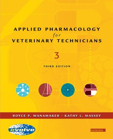 Applied Pharmacology for the Veterinary Technician Cover