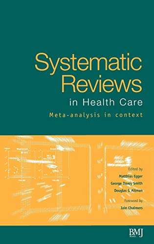 Systematic Reviews in Healthcare Cover