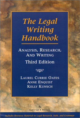 The Legal Writing Handbook Cover