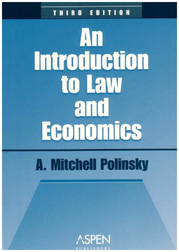 An introduction to law and economics Cover