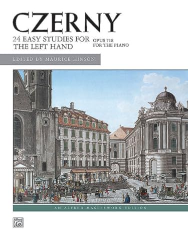 24 Studies for the Left Hand, Op. 718, Alfred Masterwork Edition Cover