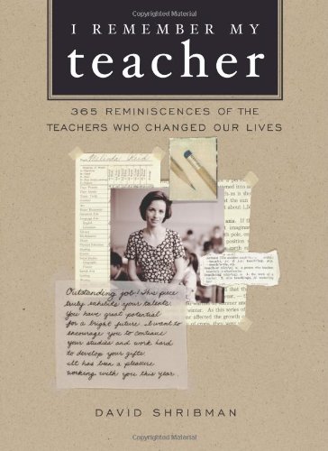 I Remember My Teacher Cover