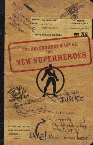 The Government Manual for New Superheroes Cover