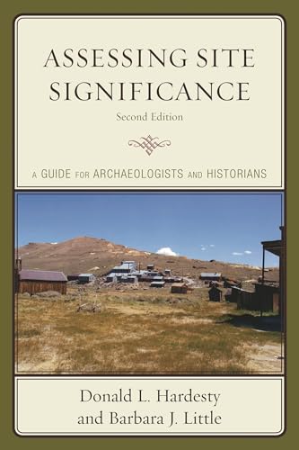 Assessing site significance Cover