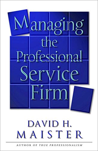 Managing the Professional Service Firm Cover