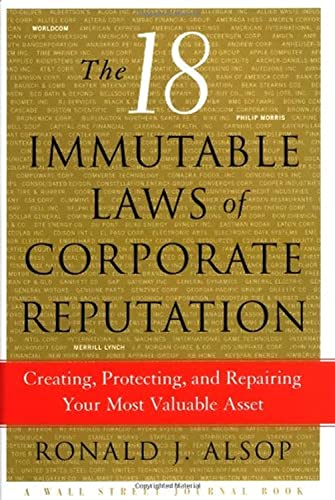 The 18 Immutable Laws of Corporate Reputation Cover