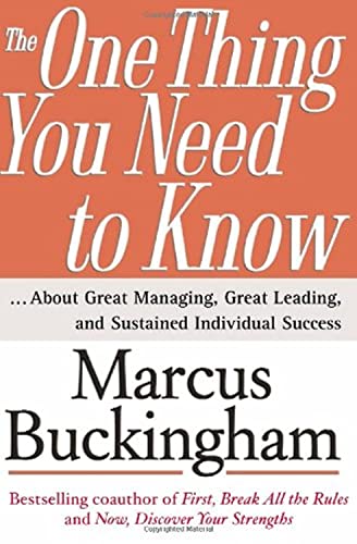 The one thing you need to know Cover