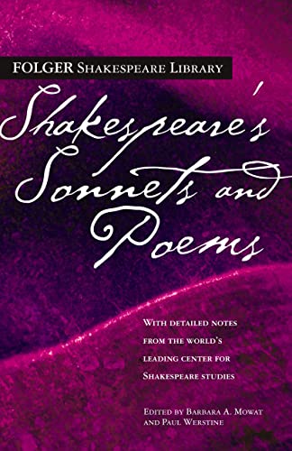 Shakespeare's Sonnets & Poems (Folger Shakespeare Library) Cover