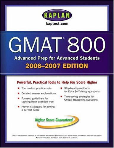 Kaplan GMAT 800, 2006-2007 Cover