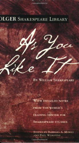 As You Like It (Folger Shakespeare Library) Cover