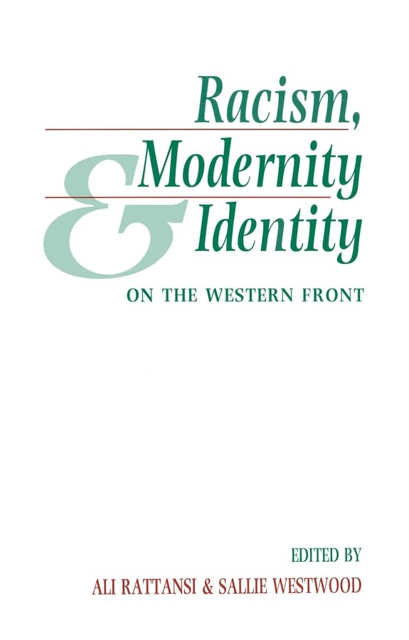 Racism, modernity and identity Cover