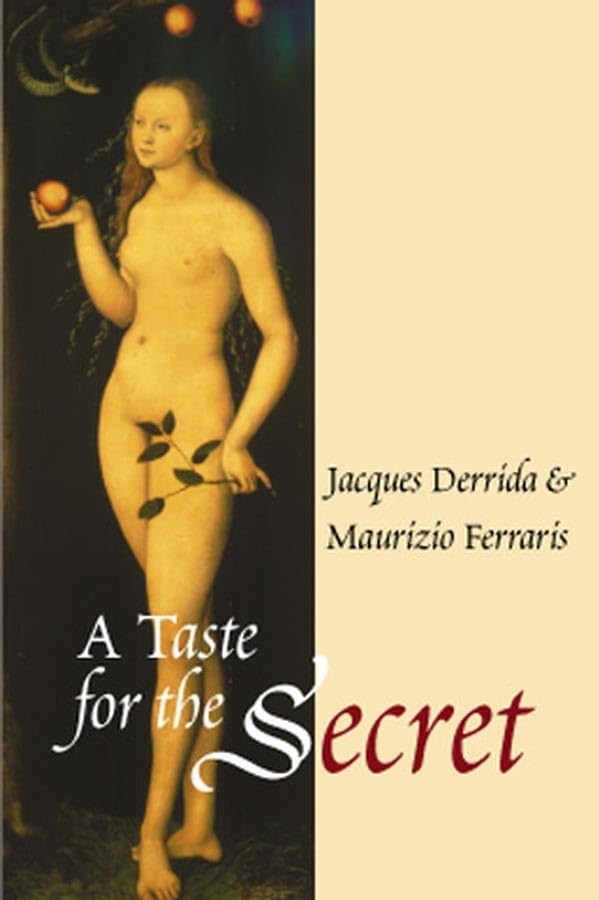A taste for the secret Cover