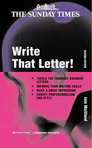 Write That Letter! (Creating Success) Cover