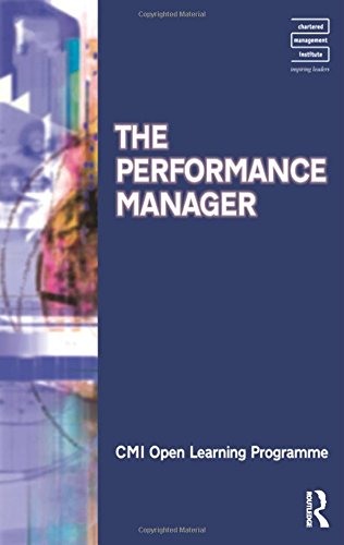 Performance Manager CMIOLP (CMI Open Learning Programme) Cover