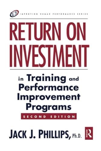 Return on investment in training and performance improvement programs Cover