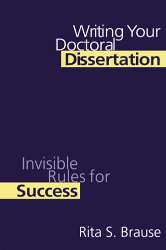 Writing your doctoral dissertation Cover