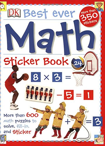 Best Ever Math Sticker Book Cover