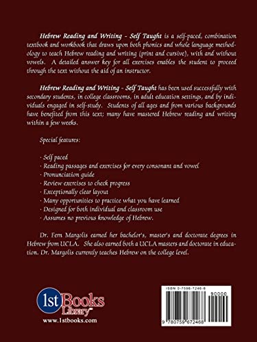 Hebrew Reading and Writing Cover
